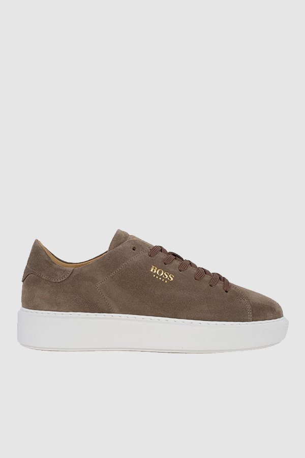 ΠΑΠΟΥΤΣΙΑ SNEAKERS BOSS SHOES - TAUPE SUEDE